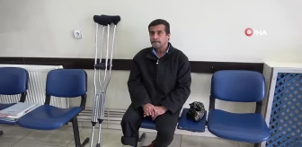 Vanlı Amcan'dan bacağı kesilen vatandaşa protez bacak