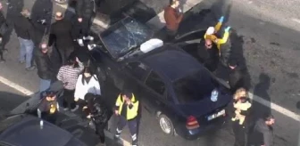 Büyükçekmece'de kaza: 10 kişi yaralandı