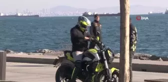 İstanbul'da yürüyüş yolunda motor kullanan sürücülere ceza yağdı