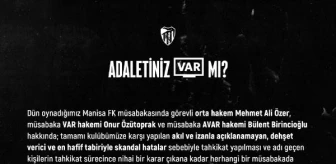 Kocaelispor Kulübü, Manisa FK maçının hakemleri hakkında tahkikat başvurusu yaptı