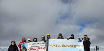 Tunceli'de Cemal Diribaş anısına Zel Dağı'na tırmanış gerçekleştirildi