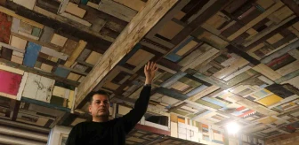 Depremde yıkılan evlerin enkazından sanat eseri çıktı