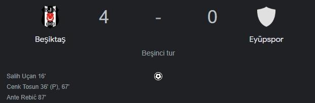 Beşiktaş - Eyüpspor maç özeti! (VİDEO) Beşiktaş - Eyüpspor maçı özeti izle! Golleri kim attı, maç kaç kaç bitti?