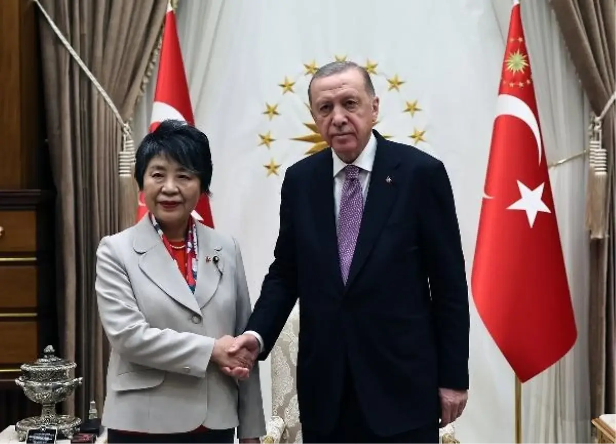 Cumhurbaşkanı Erdoğan, Japonya Dışişleri Bakanı Kamikawa Yoko'yu Kabul Etti