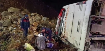 Mersin'de yağış nedeniyle otobüs devrildi: 7 ölü, 30 yaralı