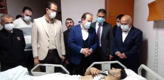 Mersin Valisi, kaza sonucu yaralananları ziyaret etti