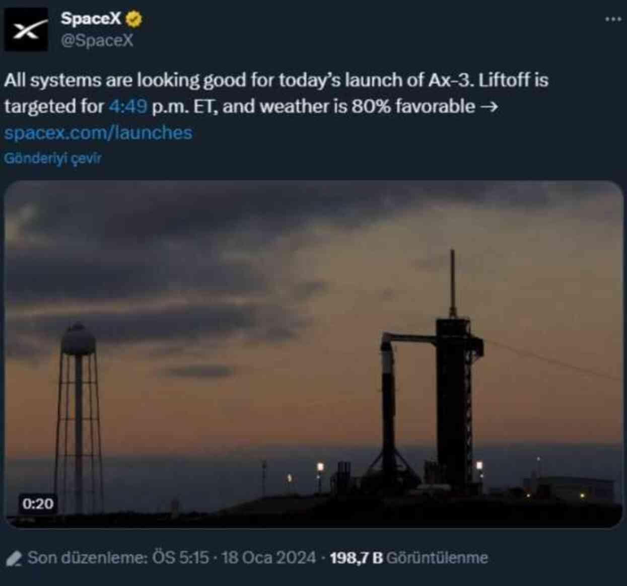 Alper Gezeravcı'nın uzay yolculuğu saat kaçta başlıyor? Alper Gezeravcı ne zaman, saat kaçta uzaya çıkacak? Alper Gezeravcı'nın uzay yolculuğu saat kaçta başlıyor? Alper Gezeravcı ne zaman, saat kaçta uzaya çıkacak?