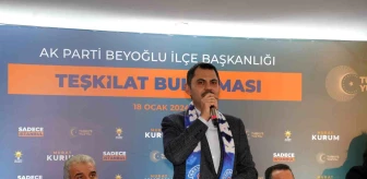 Murat Kurum, Beyoğlu AK Parti İlçe Başkanlığı'nı ziyaret etti