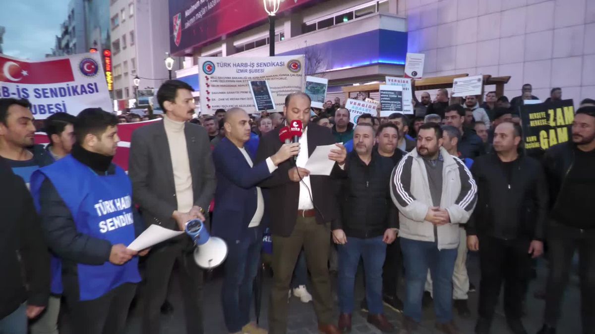 Türk Harb-İş İzmir Şubesi, düşük ücretlere ve ayrımcılığa karşı eylem yaptı