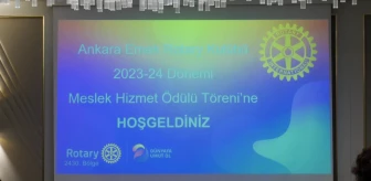 Ankara Emek Rotary Kulübü Meslek Hizmetleri Ödül Töreni