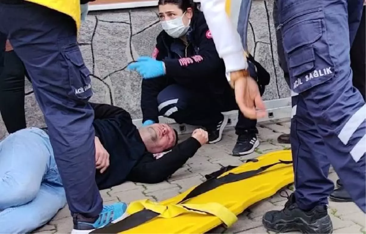 İnegöl'de çay ocağı işletmecisi çatıda düşerek yaralandı