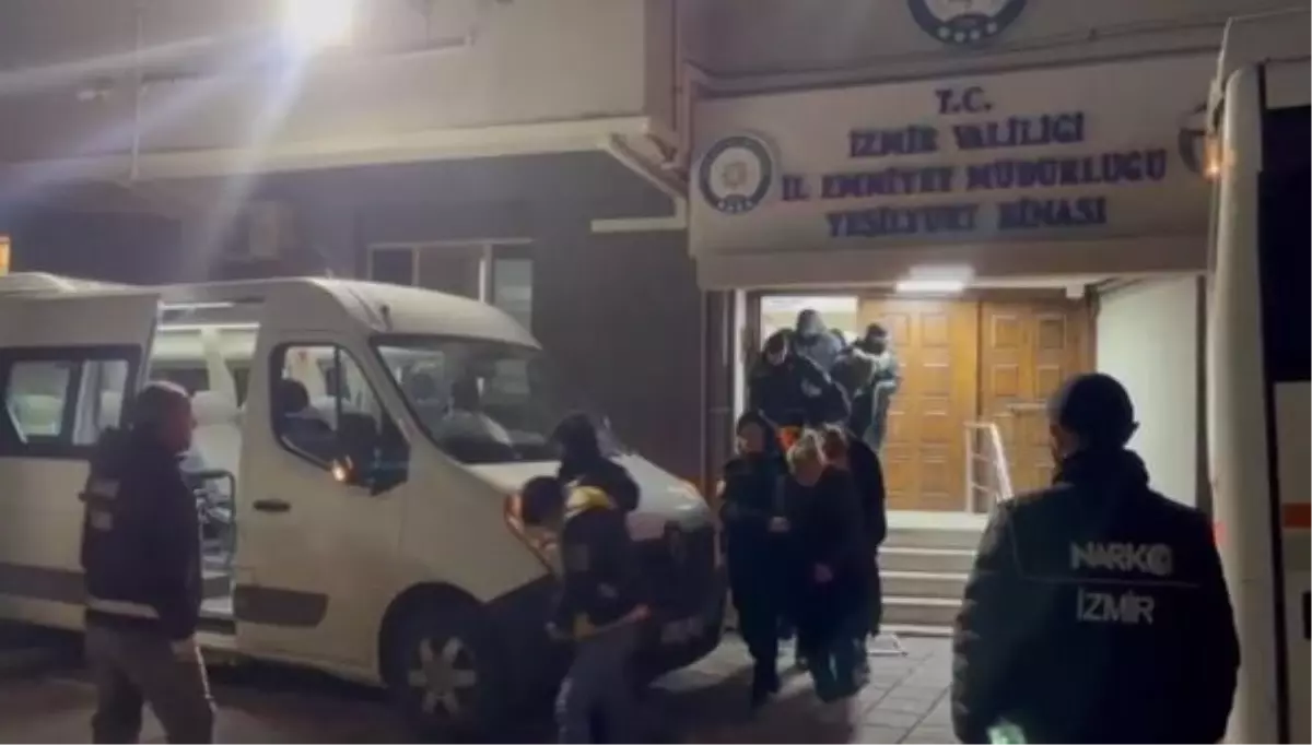 İzmir'de Uyuşturucu Operasyonu: 84 Kişi Gözaltına Alındı