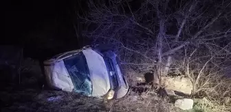 Tokat'ta otomobil devrildi, 2 kişi yaralandı