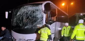 Edirne'de polis servis midibüsü ile otobüs çarpıştı: 10'u polis 11 kişi yaralandı