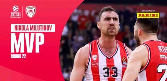 THY Euroleague'de haftanın MVP'si Nikola Milutinov oldu