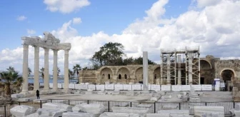 Side Antik Kenti'ndeki Athena Tapınağı Restorasyonu Tamamlanıyor