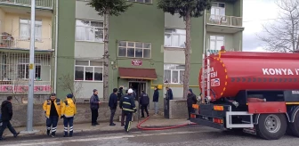 Konya'da ev yangınında 4 kişi yaralandı