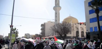 Ürdün'de göstericiler Gazze'ye destek için sokaklara döküldü