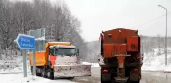Bolu Dağı'nda Kar Yağışı Etkili Oluyor