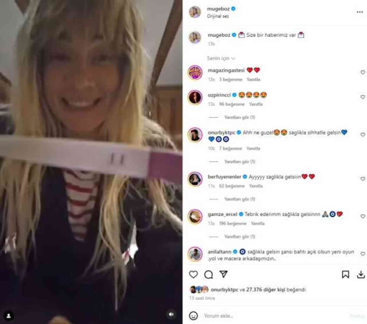 Güzel oyuncu Müge Boz, ikinci kez anne oluyor Güzel oyuncu Müge Boz, ikinci kez anne oluyor