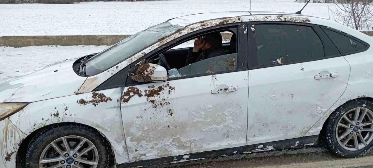 Tokat'ta buzlanma nedeniyle meydana gelen kazada 1 kişi yaralandı