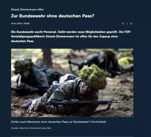 Almanya, orduya vatandaşı olmayan yabancıları almaya hazırlanıyor