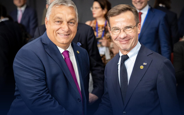 Macaristan Başbakanı Viktor Orban ve İsveç Başbakanı Ulf Kristersson