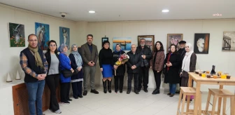 Ressam Reyhan Bozacı'nın 'Zemheride' adlı sergisi Kartal Belediyesi'nde açıldı