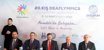 Erzurum'da 20. İşitme Engelliler Kış Olimpiyatları Tanıtıldı