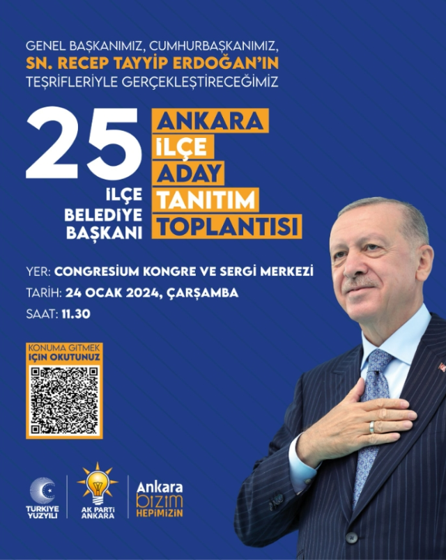 AK PARTİ ANKARA İLÇE BELEDİYE BAŞKAN ADAYLARI CANLI İZLE | 24 Ocak AK Parti Ankara İlçe Belediye Başkan adayları listesi!