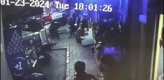 İzmir'de tabancayla vurulan şahsın kaza anı güvenlik kamerasında