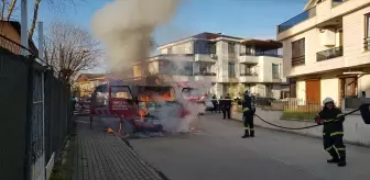 Kocaeli Başiskele'de Vinç Yangını