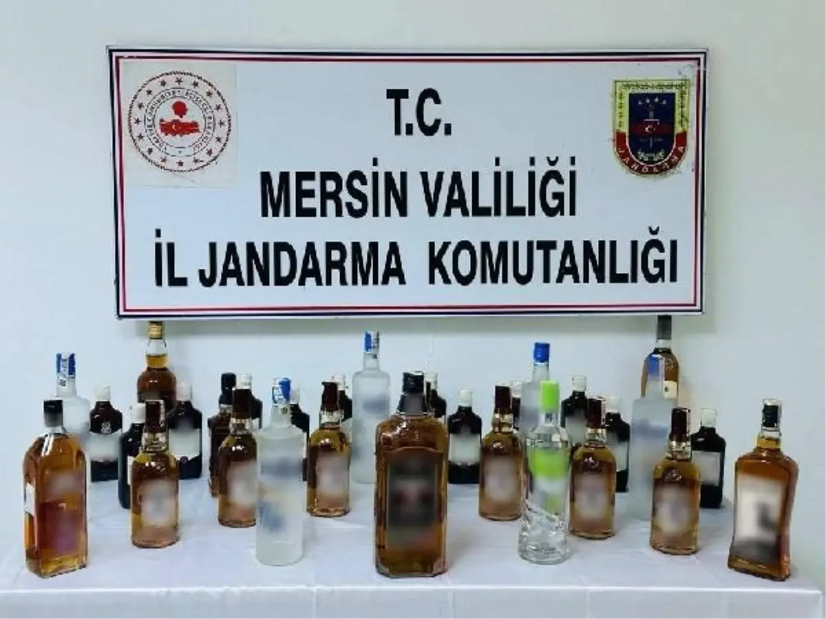 Mersin'de Kaçak İçki Ticareti Yapan 3 Şüpheli Yakalandı