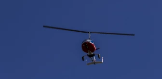 Uşak'ta Cayrokopter ile Trafik Denetimi