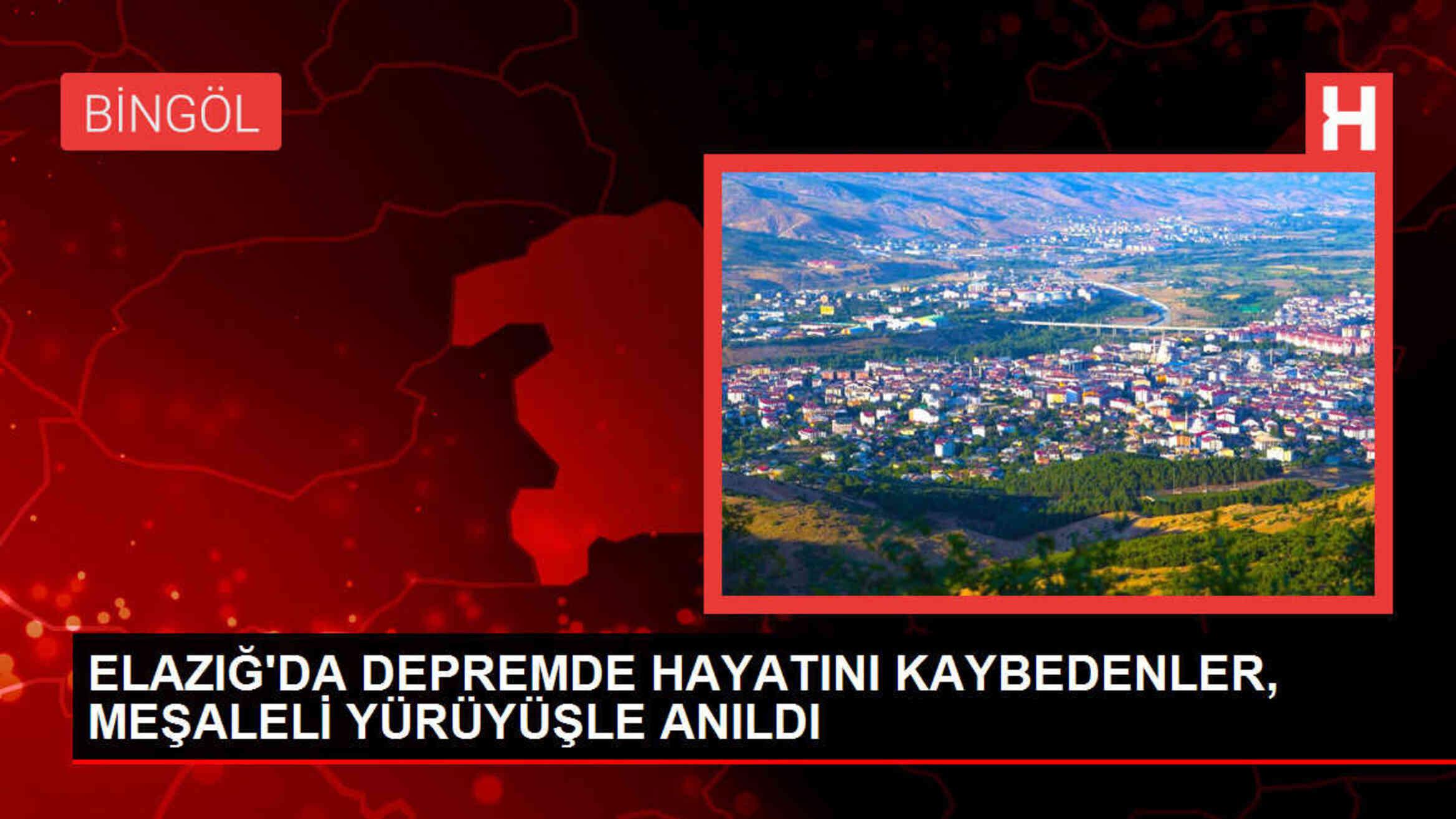 ELAZIĞ'DA DEPREMDE HAYATINI KAYBEDENLER, MEŞALELİ YÜRÜYÜŞLE ANILDI