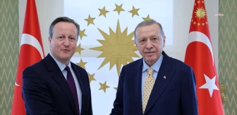 Cumhurbaşkanı Erdoğan, Birleşik Krallık Dışişleri Bakanı Cameron ile Vahdettin Köşkü'nde görüştü