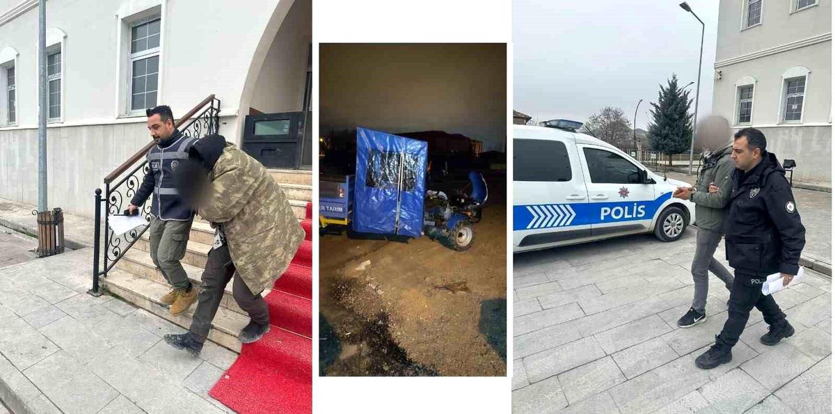 Malatya'da çapa motoru çalan hırsızlar suçüstü yakalandı