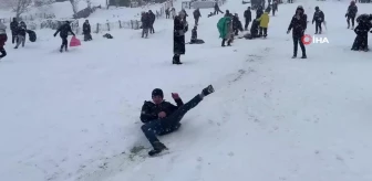 Ayder Kardan Adam Festivali'nde vatandaşlar doyasıya eğlendi