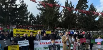 Sakarya'da İsrail'in Gazze'ye yönelik saldırıları kınandı