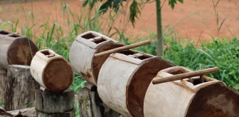 Kamerun'da Tam-Tam Çalgısı Hala Kullanılıyor
