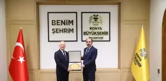 KKTC Meclis Başkanı Zorlu Töre, Konya Büyükşehir Belediye Başkanı Uğur İbrahim Altay'a ziyarette bulundu