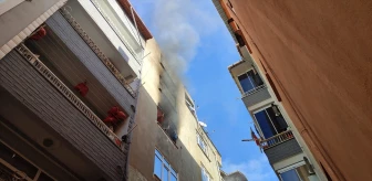 Samsun'da çıkan yangında 2 çocuk dumandan etkilendi