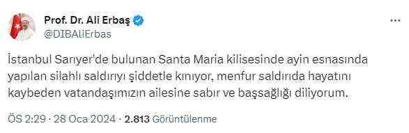 Kilisedeki silahlı saldırıyla ilgili soruşturma başlatıldı! Siyasilerden tepki yağıyor Kilisedeki silahlı saldırıyla ilgili soruşturma başlatıldı! Siyasilerden tepki yağıyor