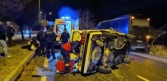Nevşehir'de refüje çarpan otomobil takla attı: 5 yaralı