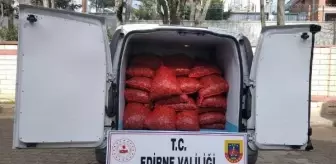 Edirne'de 1 Ton Kaçak Kum Midyesi Ele Geçirildi
