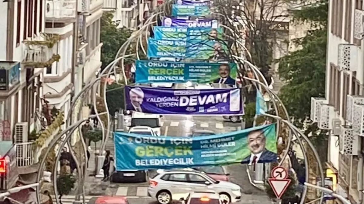 Ordu'da tepki çeken görüntü: Seçim afişleri çevre kirliliğine yol açtı