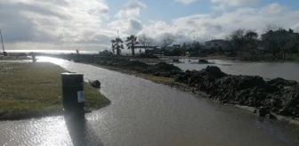 Silivri'de Sağanak Yağış Sonucu Sular Altında Kalan Alanlar