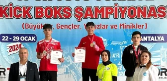 Kayseri Spor A.Ş. Spor Kulübü, Türkiye Kick Boks Şampiyonası'nda büyük başarı elde etti