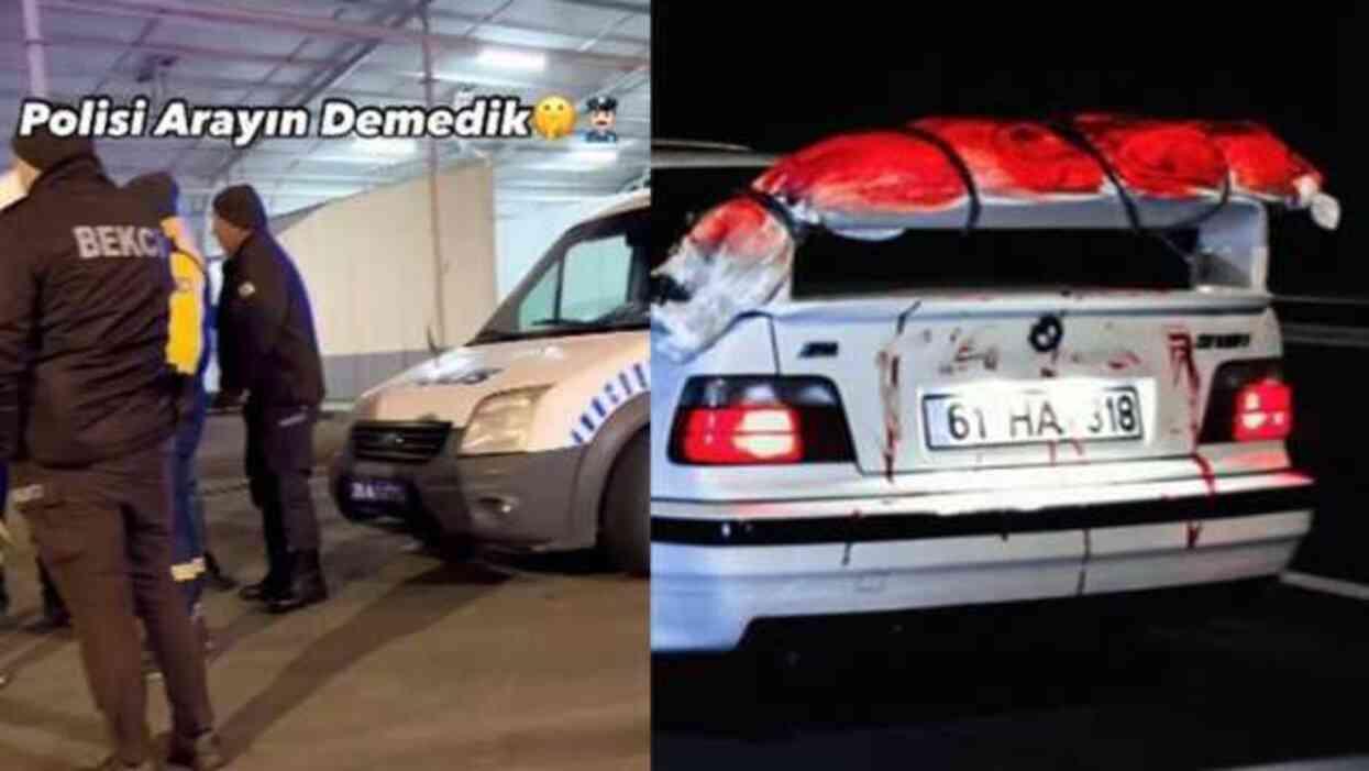 Kayıp plaka ihbarına gelen polis bagaj üzerinde ceset süsü verilmiş cisimle karşılaştı Kayıp plaka ihbarına gelen polis bagaj üzerinde ceset süsü verilmiş cisimle karşılaştı