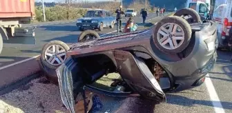 Manisa'da TIR ile otomobil çarpıştı: 2'si çocuk 7 yaralı